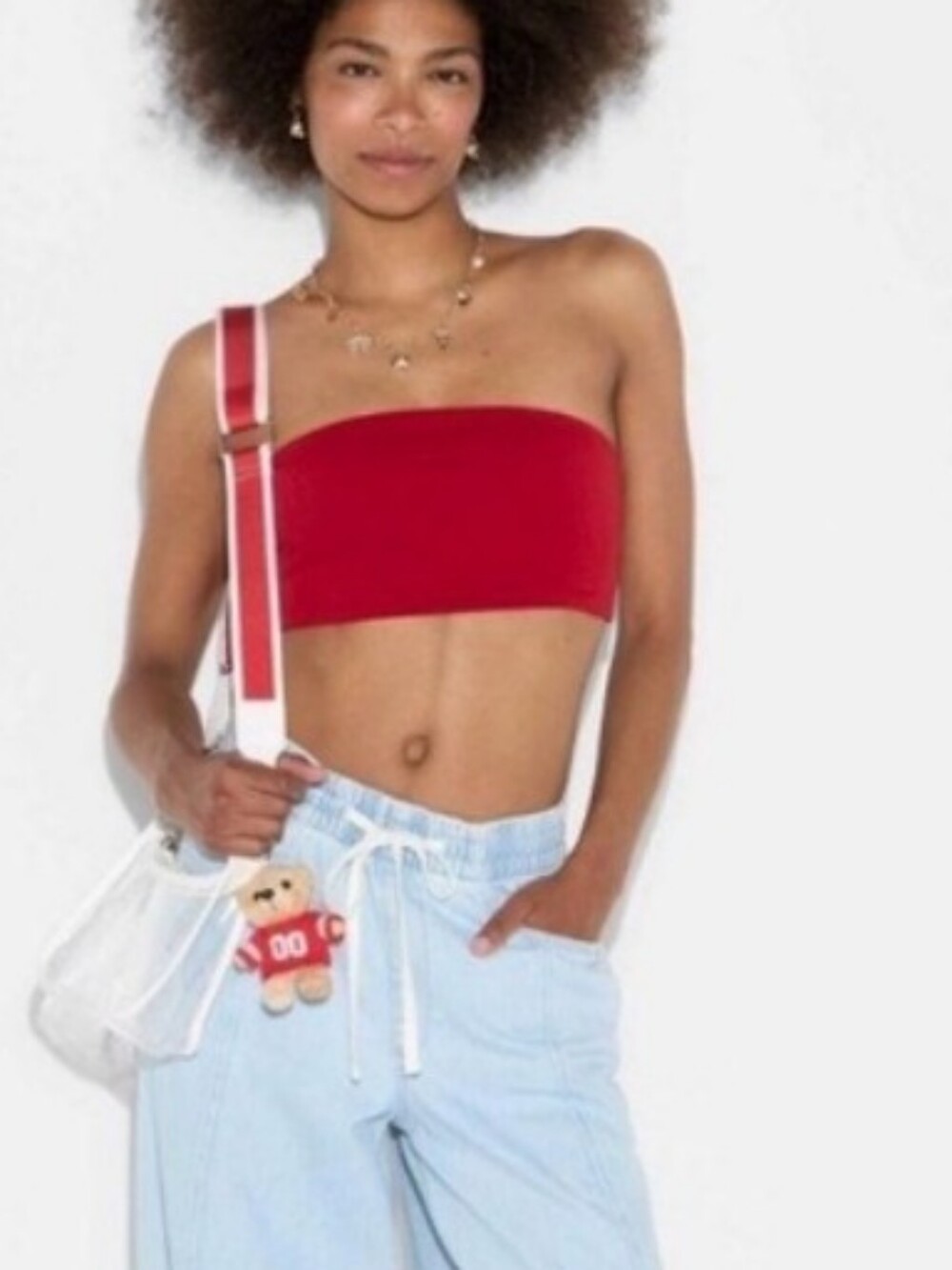 ❤️10/$30 New Burgundy Bandeau Crop Top
